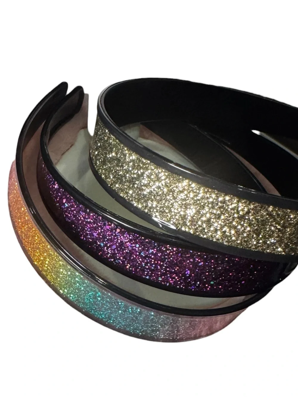 Rainbow Sparkle Headbands Set of 3
